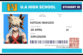 send anime card template files
