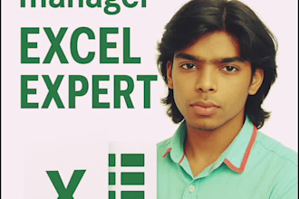 be your excel expert for any kind of spreadsheet work