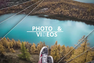 create a professional video, photo slideshow