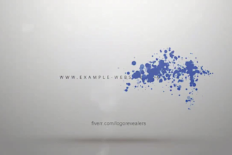 create awesome colorful clean particle style logo intro