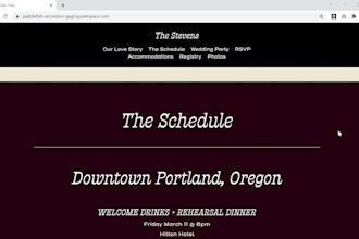 build the perfect wedding website