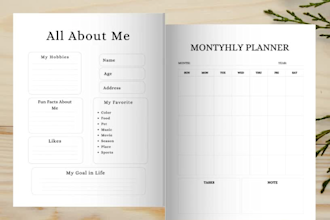design customizable digital planners and content calendar