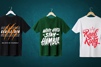 do custom and trendy minimalist typography t shirt designs