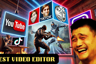 do funny and amazing gaming video editing for youtube
