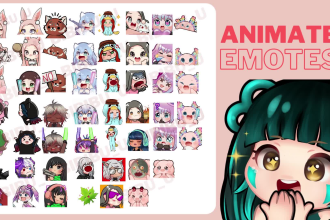 create custom chibi animated emotes twitch and discord