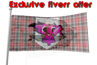 create waving flag HD animation video for clan,party,team,free samples