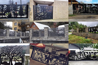 create custom fence designs for laser , plasma cutting dxf