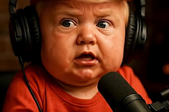 make cute ai baby podcast clips with ultra real lipsync using veo3, kling runway