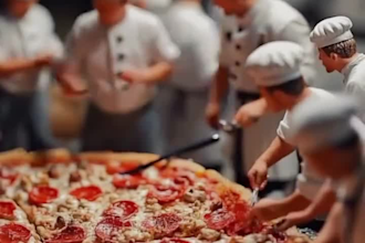 create a miniature feast video ai food photography food animation ai food video