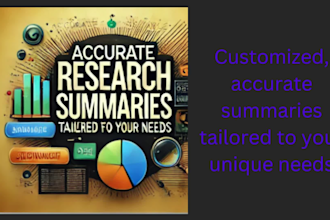 creating professional summaries and deliver high quality research content