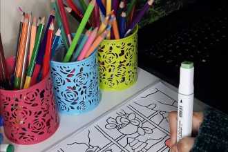 make coloring page video for youtube kids