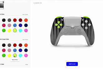 develop webflow 3d product configurator webgl threejs r3f opengl website ai saas