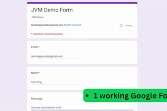 automate google form to sheets with auto email reply