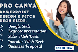 design or redesign powerpoint presentation, keynote and business ppt slides