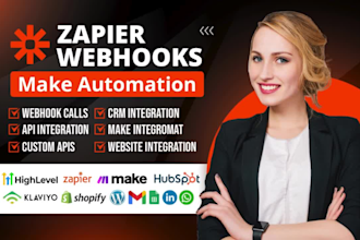 create, fix zapier automation, make automation or n8n automation integration