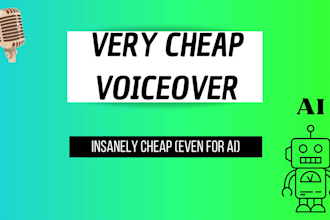 record a very cheap but professional italian voiceover even ai content