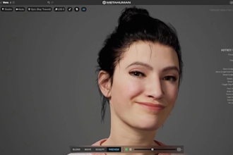 3d metahuman character, hyper realistic metahuman avatar 3d realistic model