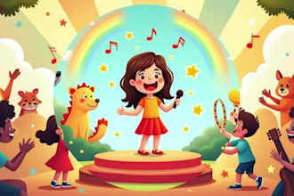 be your pro children singer for your kids music