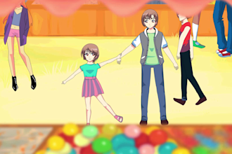 make 2d anime animation cartoon