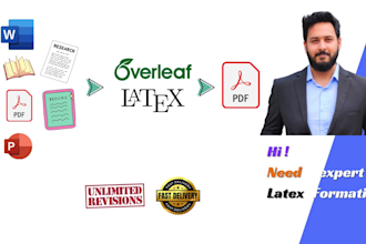 convert and format any documents into latex