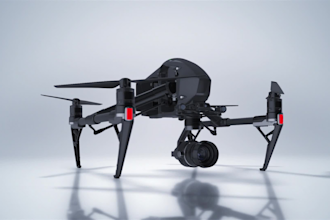 create 4k drone flying animated logo intro