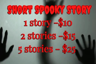 write short spooky, scary stories