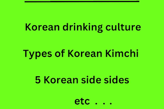 write for you articles on korean cuisine