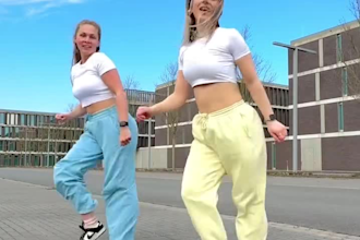do tiktok dance, twerk dance, shuffle dance, group dance, waist viral dance