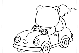 create cozy, bold, and easy coloring book illustrations