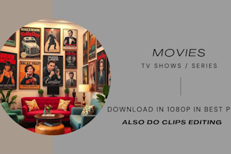 find scrape search movies tv show and clip editing