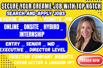 professionally reverse recruit for job search and apply