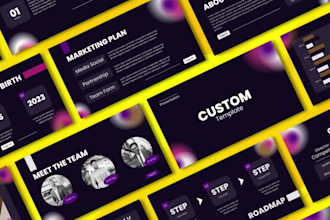 design premium powerpoint presentation for your business