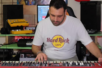 recording funk piano and electronic keyboard tracks