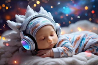 create bedtime lullaby baby sleep music videos for you