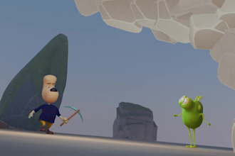 make 3d character animation in blender with your character
