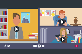 create animated explainer video or 2d animation marketing sales video