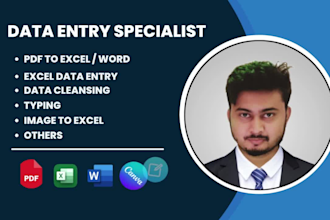 convert PDF to excel or  PDF to word and CSV