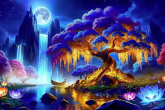 create HD or 4k relaxing meditation music videos for youtube
