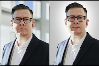 retouch your business headshot to look more professional