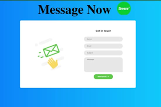 do php or wordpress  contact form  with email script