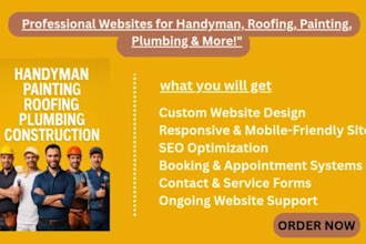 handyman website construction website roofing website painting  plumbing website