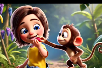 create kids 3d animation storytelling videos for youtube