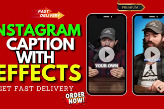 add caption subtiltle on instagram reel tiktok youtube short