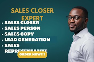 be high ticket sales closer sales representative online sales lead generation