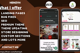 do responsive website design redesign customization fix shopify and wix