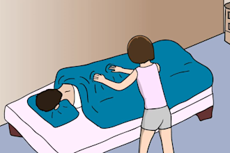 a 2d cartoon animation video for children or for adults