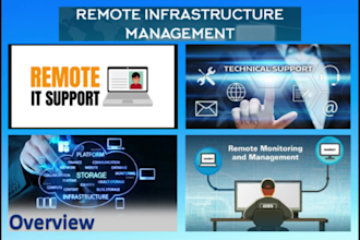provide remote IT support for your windows or linux servers,desktops and laptops