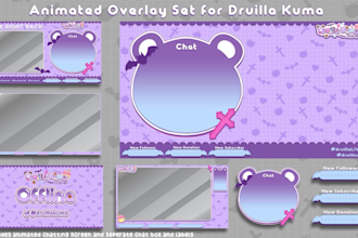 create a custom vtuber stream overlay for twitch gaming