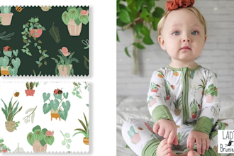 design an original seamless pattern for kids, babies
