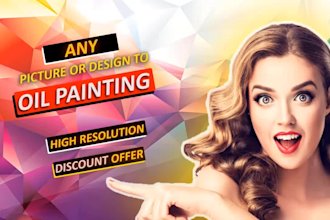 turn your portrait into digital oil painting in affordable prices